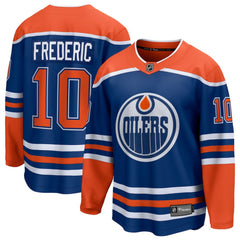 Trent Frederic Edmonton Oilers Fanatics Home Breakaway Jersey - NHL Jerseys