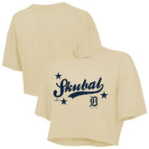 Tarik Skubal Detroit Tigers Majestic Threads Women's Boxy Crop Top - MLB Tops