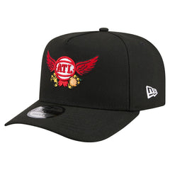 Black Atlanta Hawks Injection Cartoon Logo A-Frame 9FIFTY Adjustable Hat | NBA