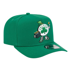 Kelly Green Boston Celtics Injection Cartoon Logo A-Frame 9FIFTY Adjustable Hat | NBA