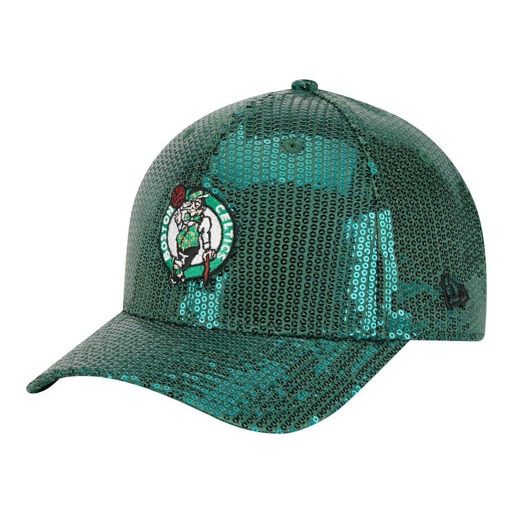 Kelly Green Boston Celtics Women's Sequin M-Crown 9FORTY Adjustable Hat | NBA