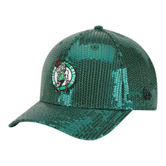 Kelly Green Boston Celtics Women's Sequin M-Crown 9FORTY Adjustable Hat | NBA