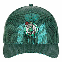 Kelly Green Boston Celtics Women's Sequin M-Crown 9FORTY Adjustable Hat | NBA