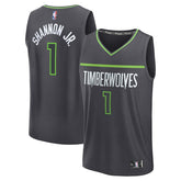 Anthracite Terrence Shannon Jr. Minnesota Timberwolves Fast Break Replica Jersey | NBA
