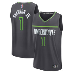 Anthracite Terrence Shannon Jr. Minnesota Timberwolves Fast Break Replica Jersey | NBA