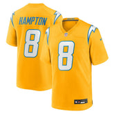 Los Angeles Chargers Omarion Hampton Alternate Charger Power Game Player Jersey | NFL Sale