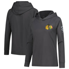 Connor Bedard Chicago Blackhawks Levelwear Women's Impression Name & Number Raglan Hoodie - NHL Hoodies