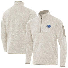 Oatmeal Orlando Magic Antigua New Logo Fortune Quarter-Zip Pullover Jacket | NBA