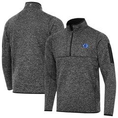 Heather Black Orlando Magic Antigua New Logo Fortune Quarter-Zip Pullover Jacket | NBA