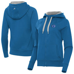 Blue Orlando Magic Antigua Women's New Logo Victory Full-Zip Hooded Sweatshirt | NBA