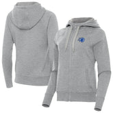 Heather Gray Orlando Magic Antigua Women's New Logo Victory Full-Zip Hooded Sweatshirt | NBA