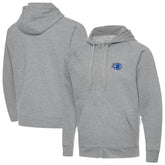 Heather Gray Orlando Magic Antigua New Logo Tall Victory Full-Zip Hooded Sweatshirt | NBA