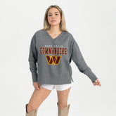 Washington Commanders Gameday Couture Women's French Terry V-Neck Pullover Sweatshirt | NFL On sale