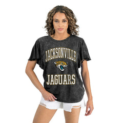 Jacksonville Jaguars Gameday Couture Women's Relaxed Flutter Sleeve T-Shirt | NFL US