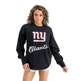 New York Giants Gameday Couture Women's Oversized Long Sleeve T-Shirt | NFL Near me