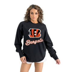 Cincinnati Bengals Gameday Couture Women's Oversized Long Sleeve T-Shirt | NFL Near me