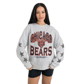 Chicago Bears Gameday Couture Women's Resilience Relaxed Rhinestone Pullover Sweatshirt | NFL New