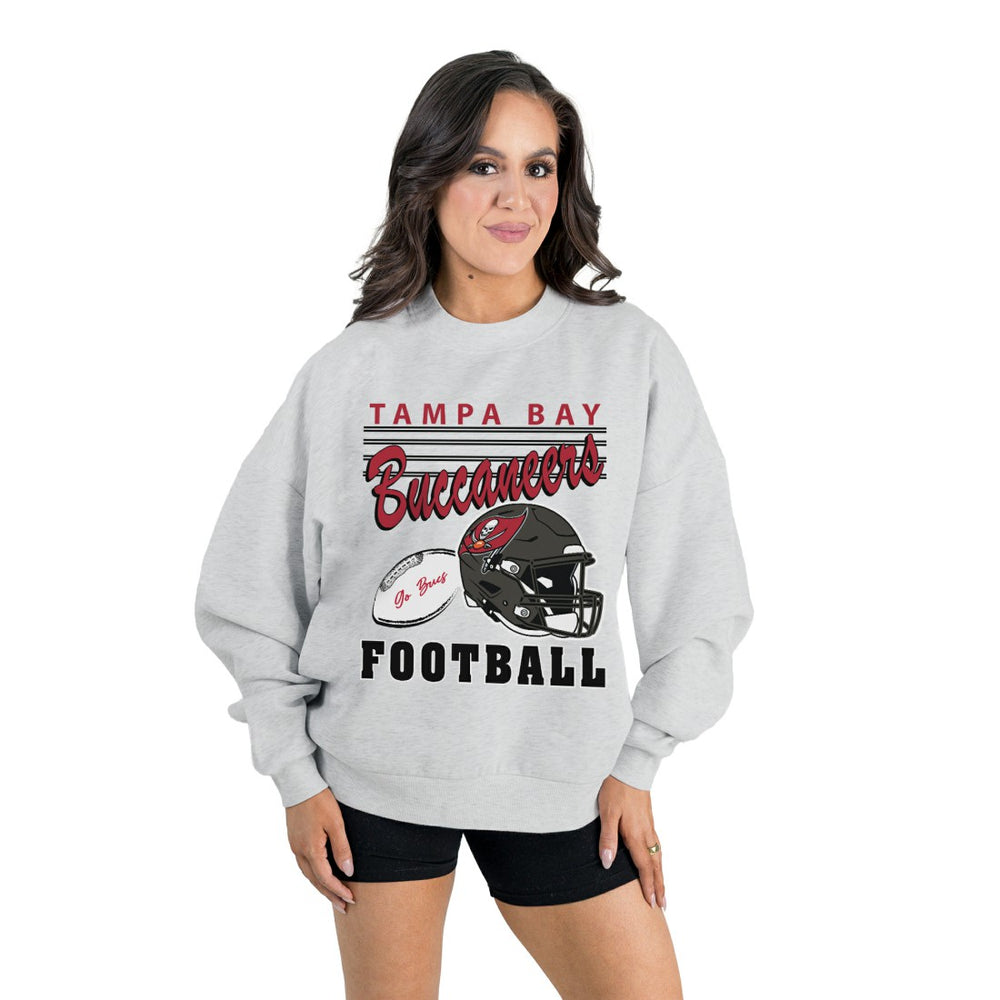 Tampa Bay Buccaneers Gameday Couture Women's Home Turf Oversized Premium Fleece Pullover Sweatshirt | NFL US