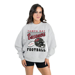 Tampa Bay Buccaneers Gameday Couture Women's Home Turf Oversized Premium Fleece Pullover Sweatshirt | NFL US