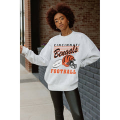 Cincinnati Bengals Gameday Couture Women's Home Turf Oversized Premium Fleece Pullover Sweatshirt | NFL Online