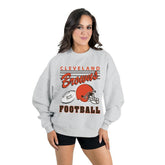 Cleveland Browns Gameday Couture Women's Home Turf Oversized Premium Fleece Pullover Sweatshirt | NFL Sale