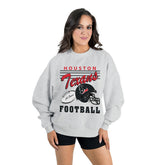 Houston Texans Gameday Couture Women's Home Turf Oversized Premium Fleece Pullover Sweatshirt | NFL New