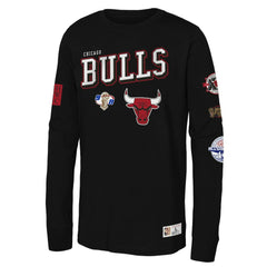 Black Chicago Bulls Youth Hardwood Classics Training Camp Long Sleeve T-Shirt sale | NBA