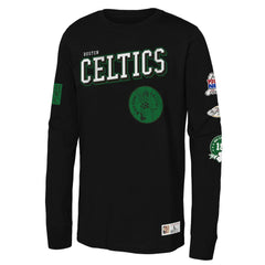 Black Boston Celtics Youth Hardwood Classics Training Camp Long Sleeve T-Shirt | NBA