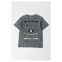 Las Vegas Raiders Gameday Couture Women's Oversized Classic Grind Washed T-Shirt | NFL New