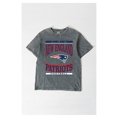 New England Patriots Gameday Couture Women's Oversized Classic Grind Washed T-Shirt | NFL On sale