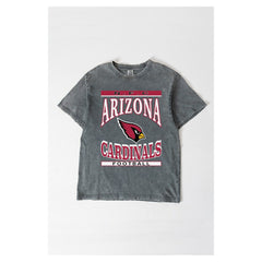Arizona Cardinals Gameday Couture Women's Oversized Classic Grind Washed T-Shirt | NFL New