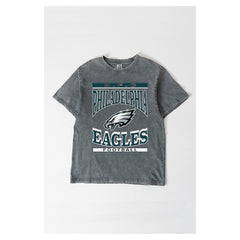 Philadelphia Eagles Gameday Couture Women's Oversized Classic Grind Washed T-Shirt | NFL New