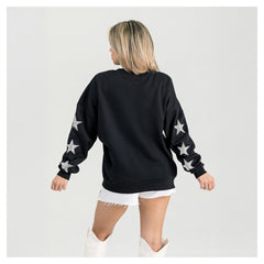 Tampa Bay Buccaneers Gameday Couture Women's Pure Victory Rhinestud Star-Sleeve Pullover Sweatshirt | NFL US