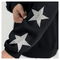 Tampa Bay Buccaneers Gameday Couture Women's Pure Victory Rhinestud Star-Sleeve Pullover Sweatshirt | NFL US