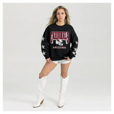 Arizona Cardinals Gameday Couture Women's Pure Victory Rhinestud Star-Sleeve Pullover Sweatshirt | NFL Sale