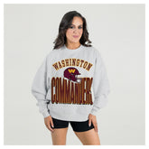 Washington Commanders Gameday Couture Women's Fierce Focus Premium Oversized Fleece Pullover Sweatshirt | NFL Hot