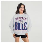 Buffalo Bills Gameday Couture Women's Fierce Focus Premium Oversized Fleece Pullover Sweatshirt | NFL Near me