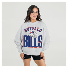 Buffalo Bills Gameday Couture Women's Fierce Focus Premium Oversized Fleece Pullover Sweatshirt | NFL Near me