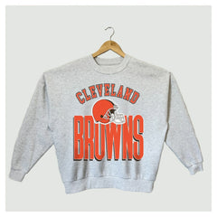 Cleveland Browns Gameday Couture Women's Fierce Focus Premium Oversized Fleece Pullover Sweatshirt | NFL Online