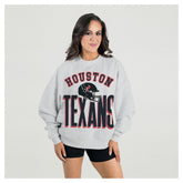 Houston Texans Gameday Couture Women's Fierce Focus Premium Oversized Fleece Pullover Sweatshirt | NFL Outlet