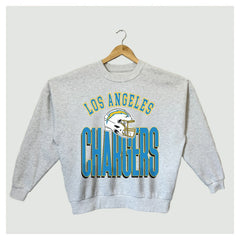 Los Angeles Chargers Gameday Couture Women's Fierce Focus Premium Oversized Fleece Pullover Sweatshirt | NFL Discount