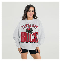 Tampa Bay Buccaneers Gameday Couture Women's Fierce Focus Premium Oversized Fleece Pullover Sweatshirt | NFL Sale