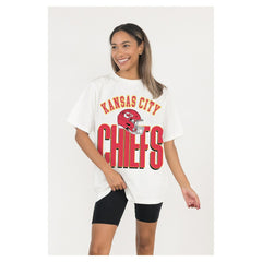 Kansas City Chiefs Gameday Couture Women's Oversized Classic Fierce Focus T-Shirt | NFL Hot