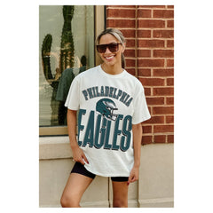 Philadelphia Eagles Gameday Couture Women's Oversized Classic Fierce Focus T-Shirt | NFL Discount