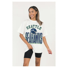 Seattle Seahawks Gameday Couture Women's Oversized Classic Fierce Focus T-Shirt | NFL Online
