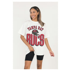 Tampa Bay Buccaneers Gameday Couture Women's Oversized Classic Fierce Focus T-Shirt | NFL Online