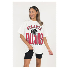 Atlanta Falcons Gameday Couture Women's Oversized Classic Fierce Focus T-Shirt | NFL New