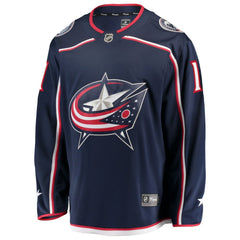 Miles Wood Columbus Blue Jackets Fanatics Home Breakaway Jersey - NHL Jerseys