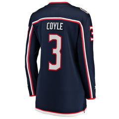Charlie Coyle Columbus Blue Jackets Fanatics Women's Home Breakaway Jersey - NHL Jerseys