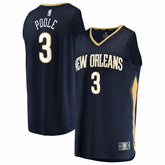 Navy Jordan Poole New Orleans Pelicans Fast Break Replica Jersey | NBA